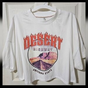 Only boxy crop graphic t-shirt